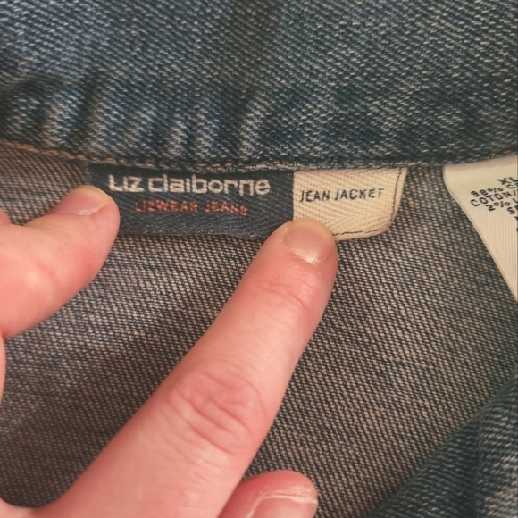EUC Vintage Liz Claiborne Jean Jacket, Size XL - Picture 3 of 5